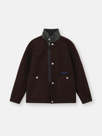 Q100020 FELTED WOOL POLYESTER_STONE ISLAND MARINA