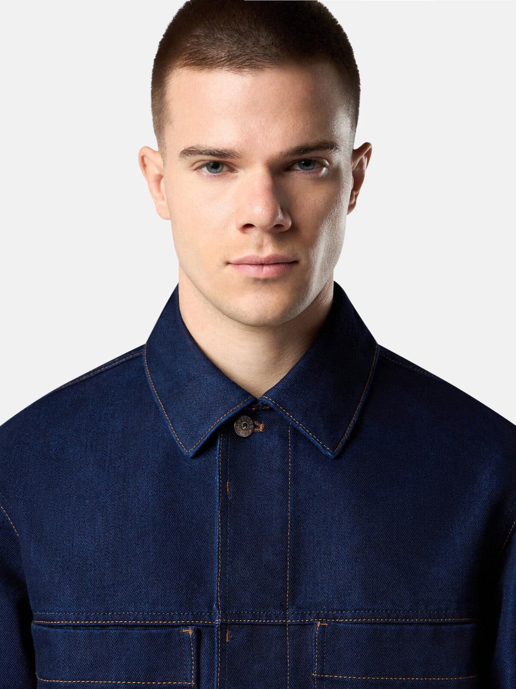 Q100027 INDIGO POLYPROPYLENE DENIM-RINSED