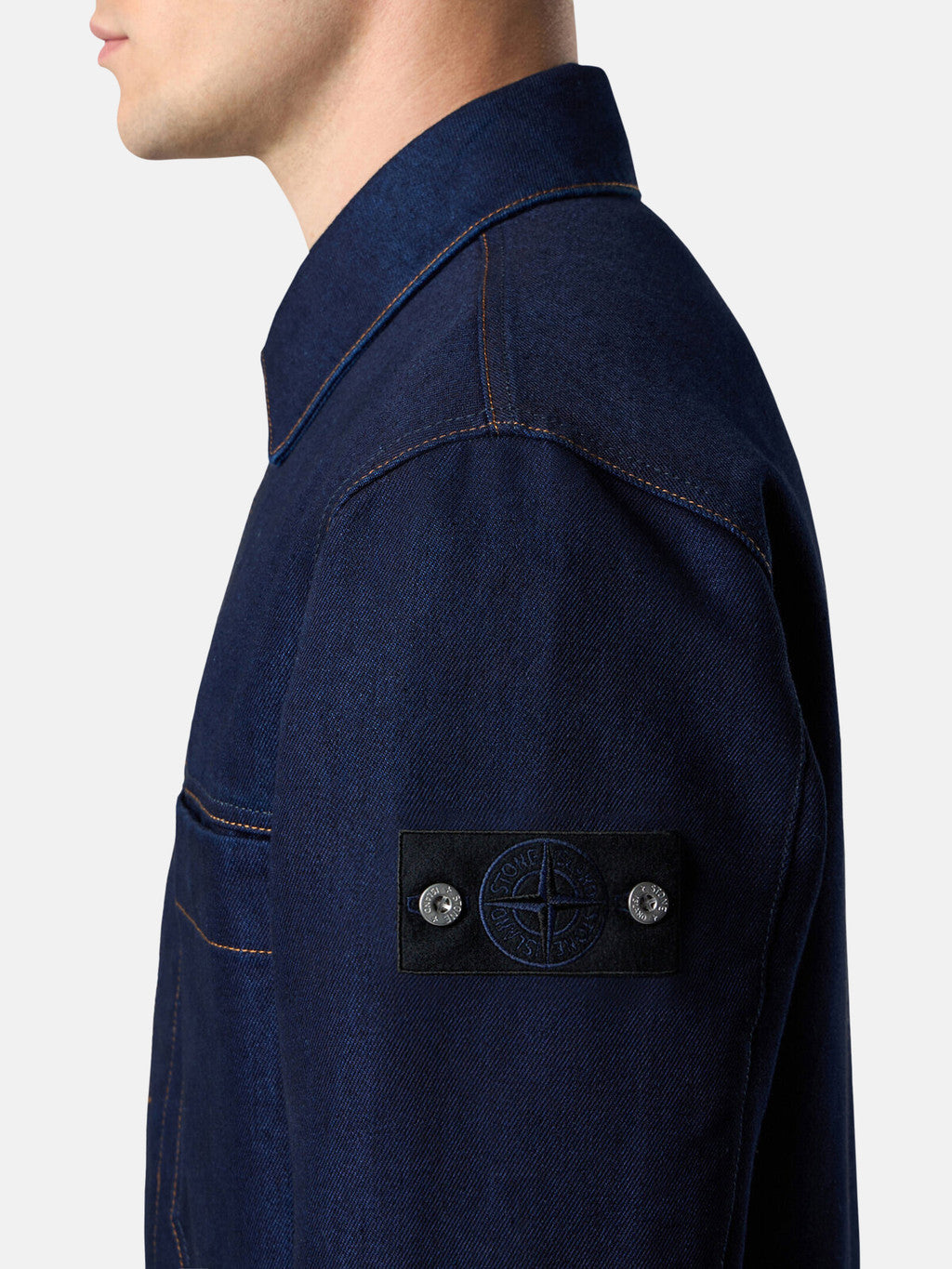 Q100027 INDIGO POLYPROPYLENE DENIM-RINSED